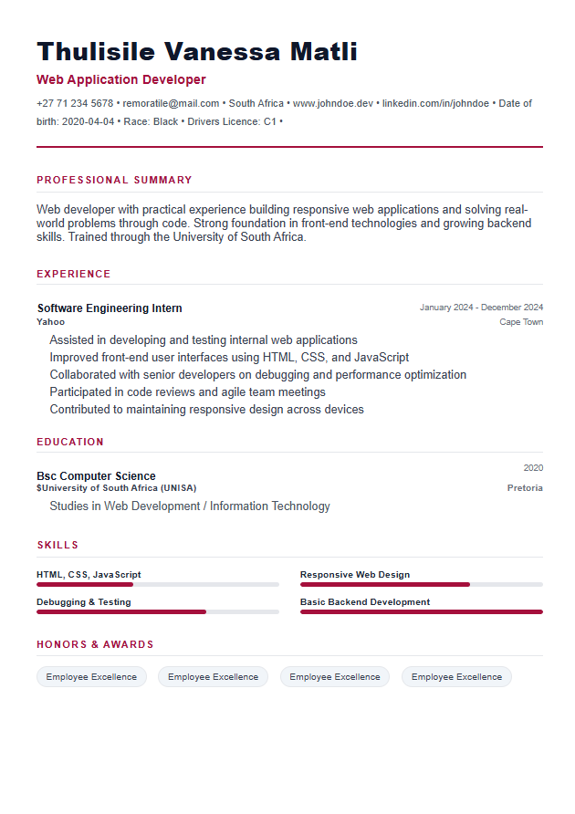 Apex ATS Resume